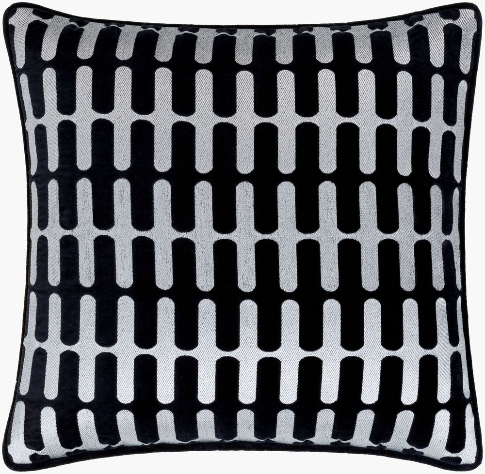Surya Connecticut Modern Elegant 18" Accent Pillow - Soft Cotton Decor For Stylish Living Spaces! Dark Purple Cotton,Cotton Ciu001-2222p