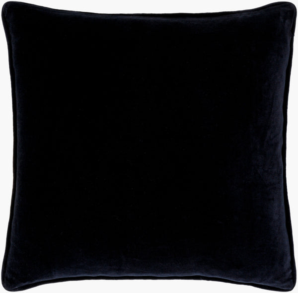 Surya Connecticut Modern Elegant 18" Accent Pillow - Soft Cotton Decor For Stylish Living Spaces! Black Cotton,Cotton Ciu003-2020d