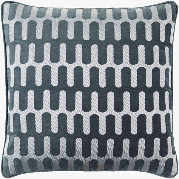 Surya Connecticut Modern Elegant 18" Accent Pillow - Soft Cotton Decor For Stylish Living Spaces! Dark Green Cotton,Cotton Ciu004-2020p