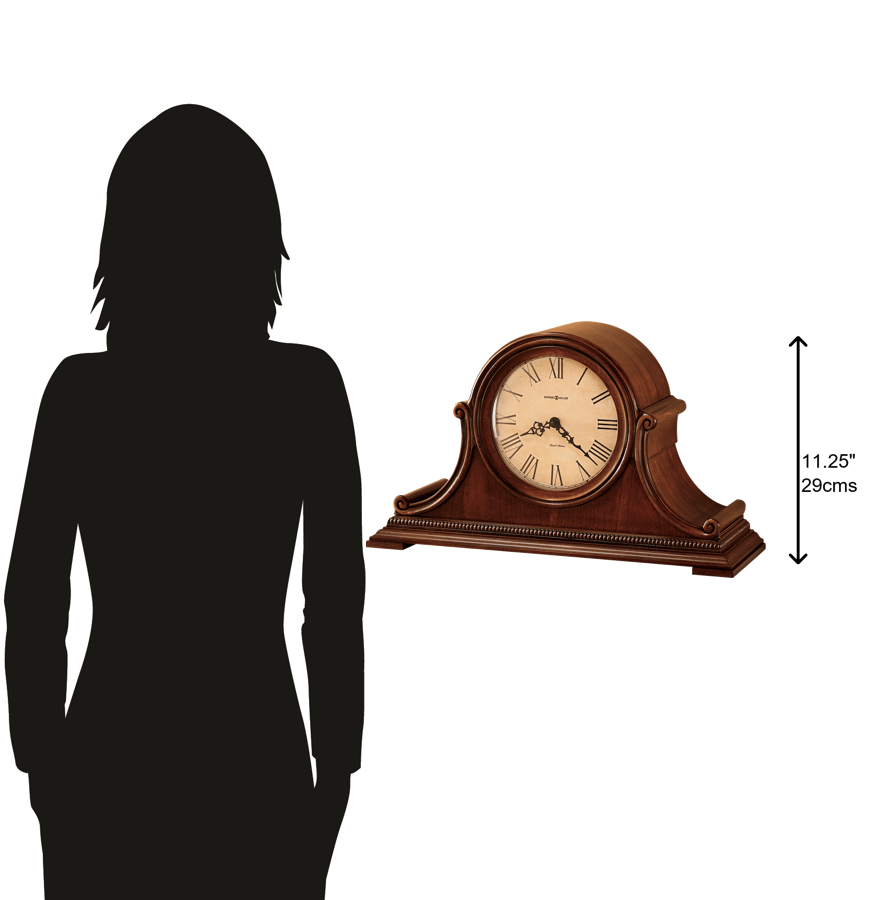 Hekman Furniture 630150 Hampton Mantel Clock - Elegant Windsor Finish, Dual-chime Movement, Perfect For Home Decor Windsor Casual Hampton Mantel Clock 630150