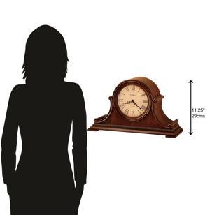 Hekman Furniture 630150 Hampton Mantel Clock - Elegant Windsor Finish, Dual-chime Movement, Perfect For Home Decor Windsor Casual Hampton Mantel Clock 630150