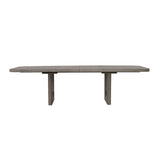 Drew & Jonathan Home Griffith Double Pedestal Dining Table Gray with Light Wood Finish P367-DR-K2 Pulaski Furniture