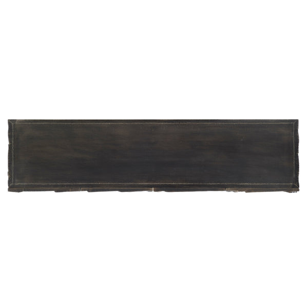 Bernhardt Bernhardt Bruce Nesting Trays Set Of 3-Inches Deep Midnight Leather With Antique Brass Handles, Luxe 301872