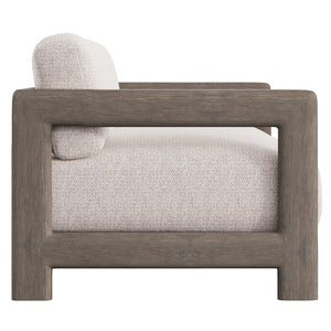 Bernhardt Bernhardt Montaigne Outdoor Sofa — 168"W Teak Frame, Plush Weather-Resistant Cushions, Transitional Style - Made to Order O3387B