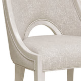 Brighton Upholstered Side Chair White, North Star Finish P378270 Pulaski Furniture