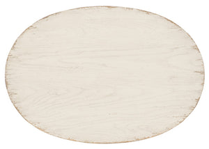 Hooker Furniture Americana Vintage Oval Nightstand With One Self-Closing Drawer, Honey Interior & Carved Legs Whites/Creams/Beiges 7050-90115-02