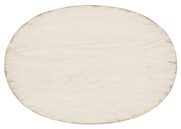 Hooker Furniture Americana Vintage Oval Nightstand With One Self-Closing Drawer, Honey Interior & Carved Legs Whites/Creams/Beiges 7050-90115-02