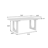 Drew & Jonathan Home Griffith Double Pedestal Dining Table Gray with Light Wood Finish P367-DR-K2 Pulaski Furniture