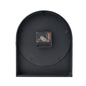 Atlas Jonah Table Clock - Minimalist Black Metal Timepiece with White Marble Face for Modern Decor CK11007-01