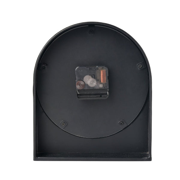 Atlas Jonah Table Clock - Minimalist Black Metal Timepiece with White Marble Face for Modern Decor CK11007-01