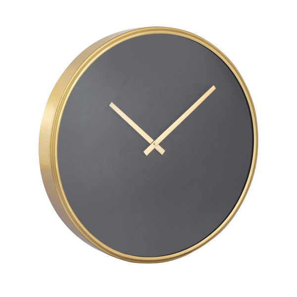 Atlas Onyx Wall Clock - Chic Minimalist Design with Quiet Quartz Movement for Modern Interiors & Offices CK11009-01