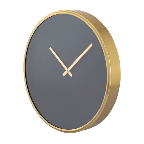 Atlas Onyx Wall Clock - Chic Minimalist Design with Quiet Quartz Movement for Modern Interiors & Offices CK11009-01