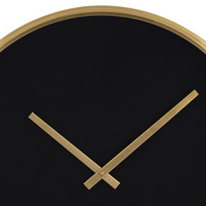 Atlas Onyx Wall Clock - Chic Minimalist Design with Quiet Quartz Movement for Modern Interiors & Offices CK11009-01
