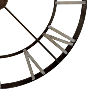 Atlas Open Centre Wall Clock - Elegant Bronze Metal Design with Roman Numerals for Modern Home Decor CK11010-01