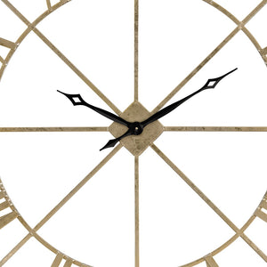 Atlas Pimlico Wall Clock - Elegant Gold Open-Face Timepiece with Roman Numerals for Timeless Home Decor CK11011-01