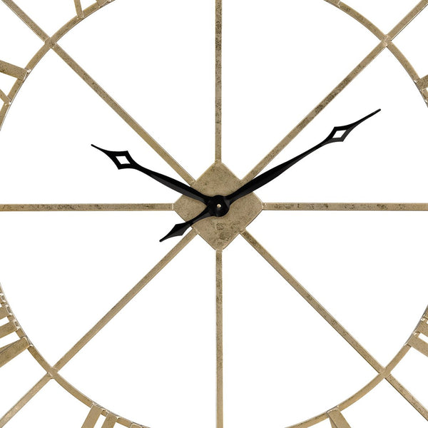 Atlas Pimlico Wall Clock - Elegant Gold Open-Face Timepiece with Roman Numerals for Timeless Home Decor CK11011-01