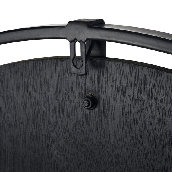 Atlas Schiller Wall Clock - Modern Industrial Design with Natural Wood Face for Timeless Elegance and Style CK11012-01