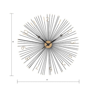 Atlas Shockfront Wall Clock - Surrealist Design with Bold Gold Center, Perfect for Modern Interiors & Decor CK11013-01