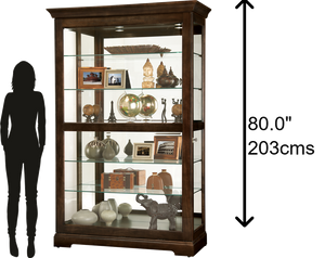 Hekman Furniture 680626 Kane Iii Curio Cabinet - Elegant Espresso Display With Adjustable Shelves & Lighting Features Espresso Kane Iii Curio Cabinet 680626