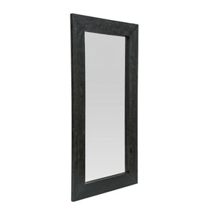 English Elm Christopher Knight Home® - Wood Ramsay Rustic Handcrafted Mango Wood Full-Length Standing Mirror — Tempered Glass, Black Finish, Durable Craftsmanship 71342.00