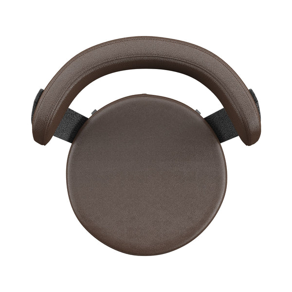 Homelegance By Top-Line Amir Faux Leather Metal Swivel 29" Bar Height Stools (Set of 2) Brown Metal