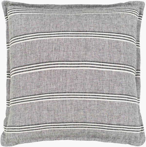Surya Clarke Bedding Collection: Timeless Elegance With Quilt, Shams, And Decorative Pillows For Comfort Charcoal Linen,Cotton Cke2000-kset