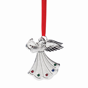 Lenox Jeweled Angel Ornament Metallic, SLVR PLATE METAL 893032