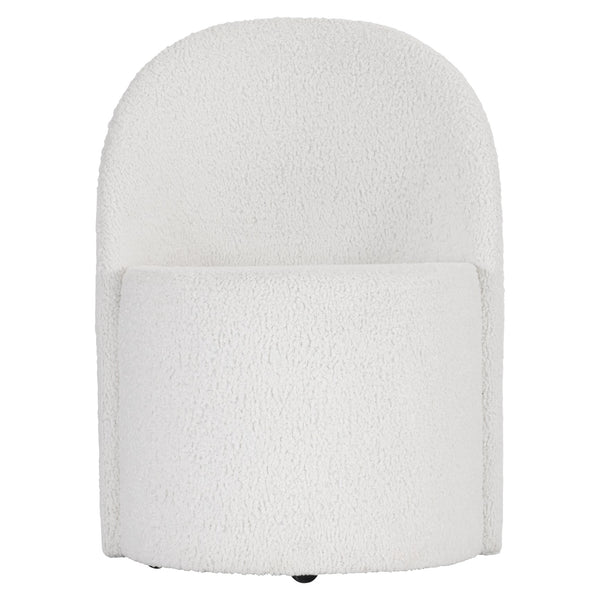 Bernhardt Bernhardt Solaria Upholstered Arm Chair With Casters, Rounded Wraparound Back, Rustic Modern Comfort 310531