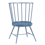 Homelegance By Top-Line Maverick High Back Windsor Classic Dining Chairs (Set of 2) Blue Engineered Wood