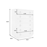 Brighton 6-Drawer Chest White, North Star Finish P378124 Pulaski Furniture