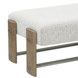 Modern Upholstered  Ottoman Bench Gray with Upholstered Finish P301562 Pulaski Furniture