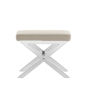 Homelegance By Top-Line Vivica 22-inch Chrome Finish Metal Stool Silver Metal