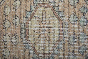 Feizy Rugs Percy Transitional Medallion Rug - Durable Machine Washable Design With Timeless Distressed Charm Orange,Brown,Taupe Polyester,Cotton,Viscose Prc39alfbrnrstf71