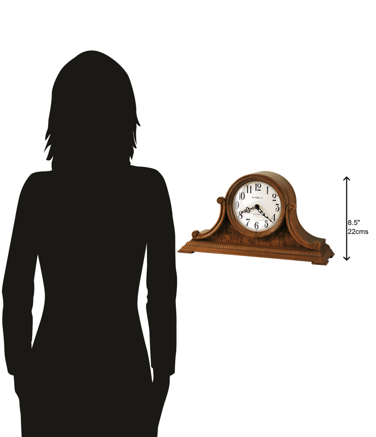 Hekman Furniture 635113 Elegant Wooden Mantel Clock With Chime Movement, Classic Design & Timeless Charm For Home Yorkshire Oak Anthony Mantel Clock 635113