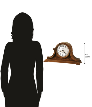 Hekman Furniture 635113 Elegant Wooden Mantel Clock With Chime Movement, Classic Design & Timeless Charm For Home Yorkshire Oak Anthony Mantel Clock 635113