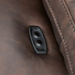 Hooker Furniture Jericho Semi-Aniline Leather Power Sofa With Sleigh Frame, Usb Port, Power Headrest, Oversized Comfort SS461-PH025-089