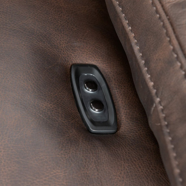 Hooker Furniture Jericho Semi-Aniline Leather Power Sofa With Sleigh Frame, Usb Port, Power Headrest, Oversized Comfort SS461-PH025-089