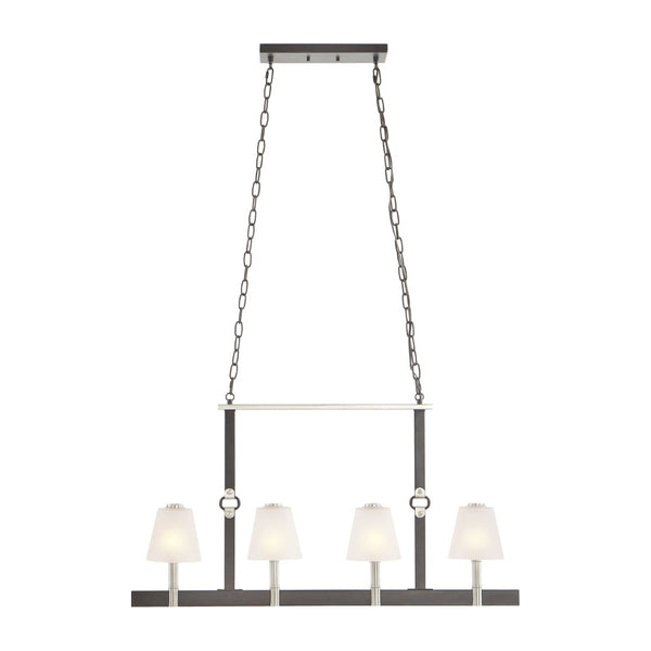 Atlas Armstrong Grove 36'' Wide 4-Light Linear Chandelier - Designer Espresso Fixture for Dining Spaces CL11004-BK