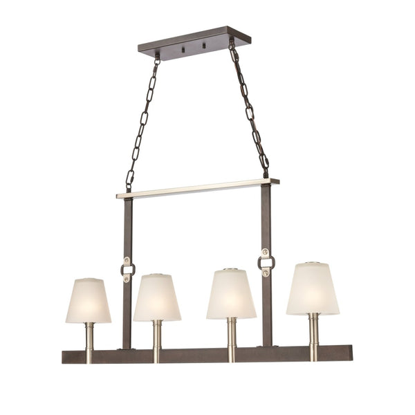 Atlas Armstrong Grove 36'' Wide 4-Light Linear Chandelier - Designer Espresso Fixture for Dining Spaces CL11004-BK