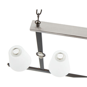 Atlas Armstrong Grove 36'' Wide 4-Light Linear Chandelier - Designer Espresso Fixture for Dining Spaces CL11004-BK