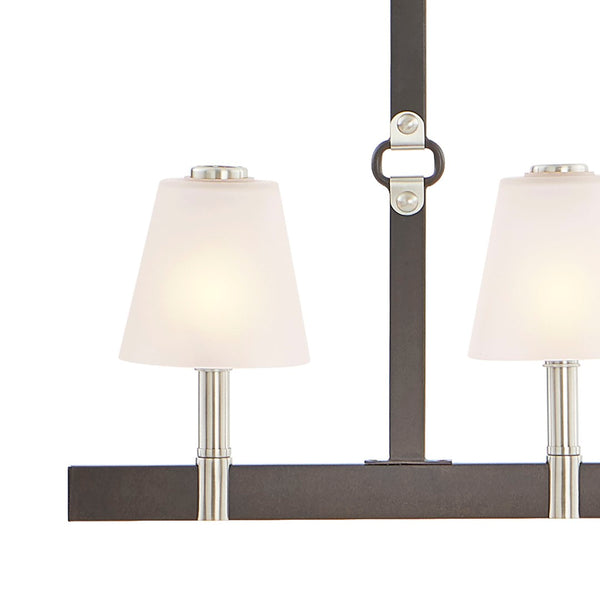 Atlas Armstrong Grove 36'' Wide 4-Light Linear Chandelier - Designer Espresso Fixture for Dining Spaces CL11004-BK