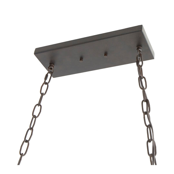 Atlas Armstrong Grove 36'' Wide 4-Light Linear Chandelier - Designer Espresso Fixture for Dining Spaces CL11004-BK