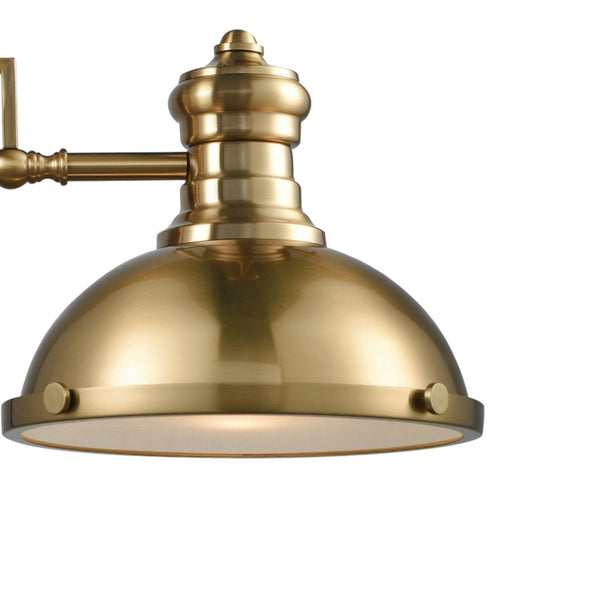 Atlas Chadwick 47" Wide 3-Light Linear Chandelier - Timeless Elegance for Dining Rooms and Foyers Satin Brass CL11009-BS1