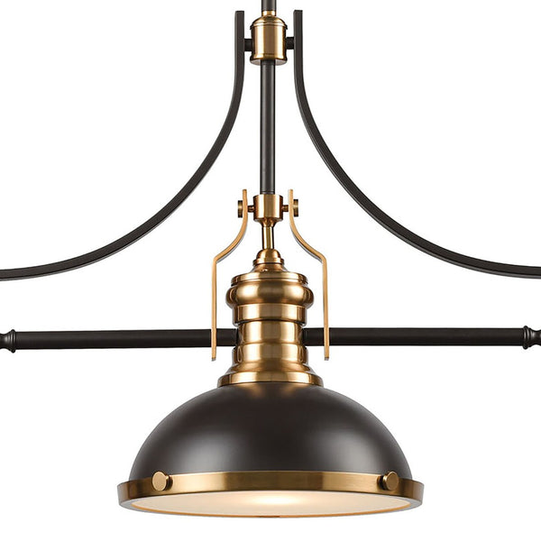 Atlas Chadwick 47" Wide 3-Light Linear Chandelier - Timeless Elegance for Dining Rooms and Foyers Oil Rubbed Bronze CL11009-BS2