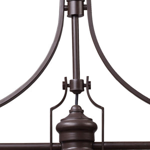 Atlas Chadwick 47" Wide 3-Light Linear Chandelier - Timeless Elegance for Dining Rooms and Foyers Oiled Bronze CL11009-BZ