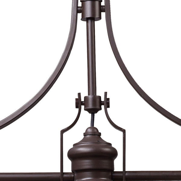 Atlas Chadwick 47" Wide 3-Light Linear Chandelier - Timeless Elegance for Dining Rooms and Foyers Oiled Bronze CL11009-BZ