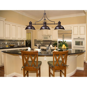 Atlas Chadwick 47" Wide 3-Light Linear Chandelier - Timeless Elegance for Dining Rooms and Foyers Oiled Bronze CL11009-BZ