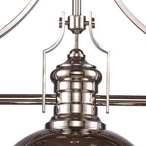 Atlas Chadwick 47" Wide 3-Light Linear Chandelier - Timeless Elegance for Dining Rooms and Foyers Polished Nickel CL11009-CH