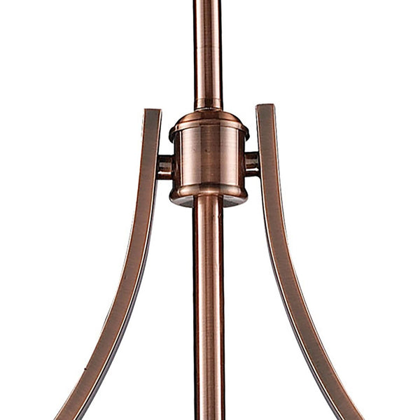 Atlas Chadwick 47" Wide 3-Light Linear Chandelier - Timeless Elegance for Dining Rooms and Foyers Antique Copper CL11009-CO