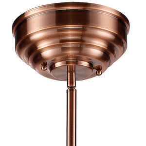 Atlas Chadwick 47" Wide 3-Light Linear Chandelier - Timeless Elegance for Dining Rooms and Foyers Antique Copper CL11009-CO